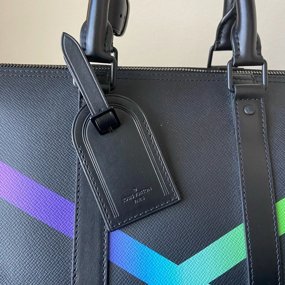 Louis Vuitton taiga rainbow keepall bandouliere 50